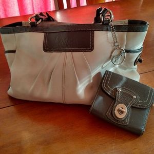Coach bag and wallet